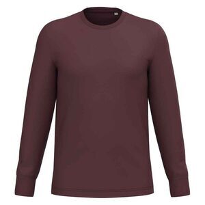 Native Spirit Unisex Adult Eco Friendly Long-Sleeved T-Shirt / Dark Cherry